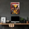 DEADPOOL WOLVERINE MATE 80X60 Deadpool & Wolverine - Kiss