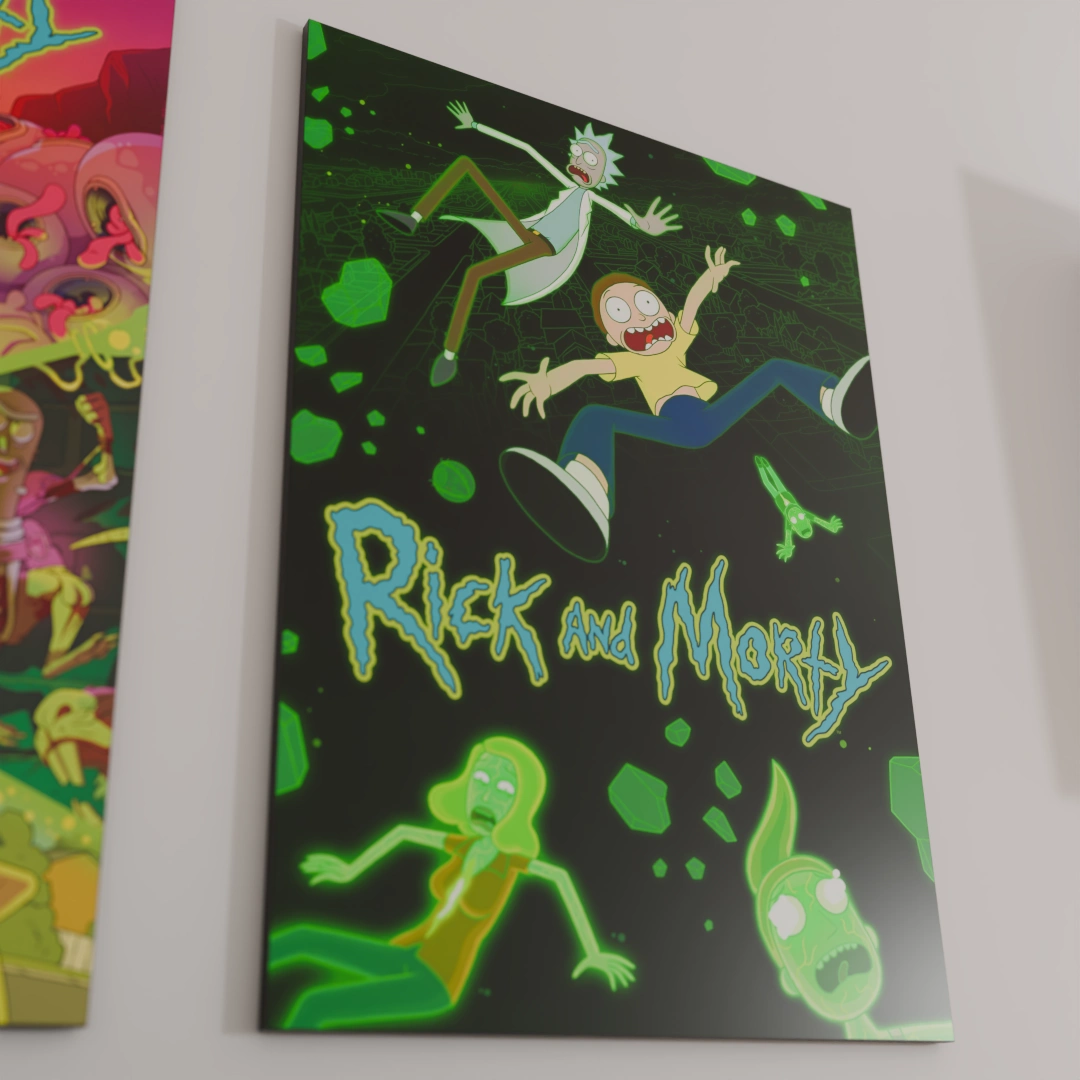 RICK & MORTY 03 3D Rick & Morty - Set x3 - .900