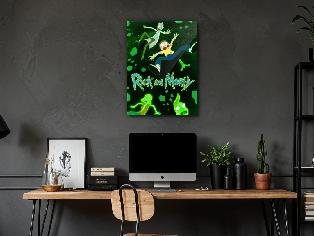 RICK & MORTY 1 GLOSS 80X60 Rick & Morty – VR