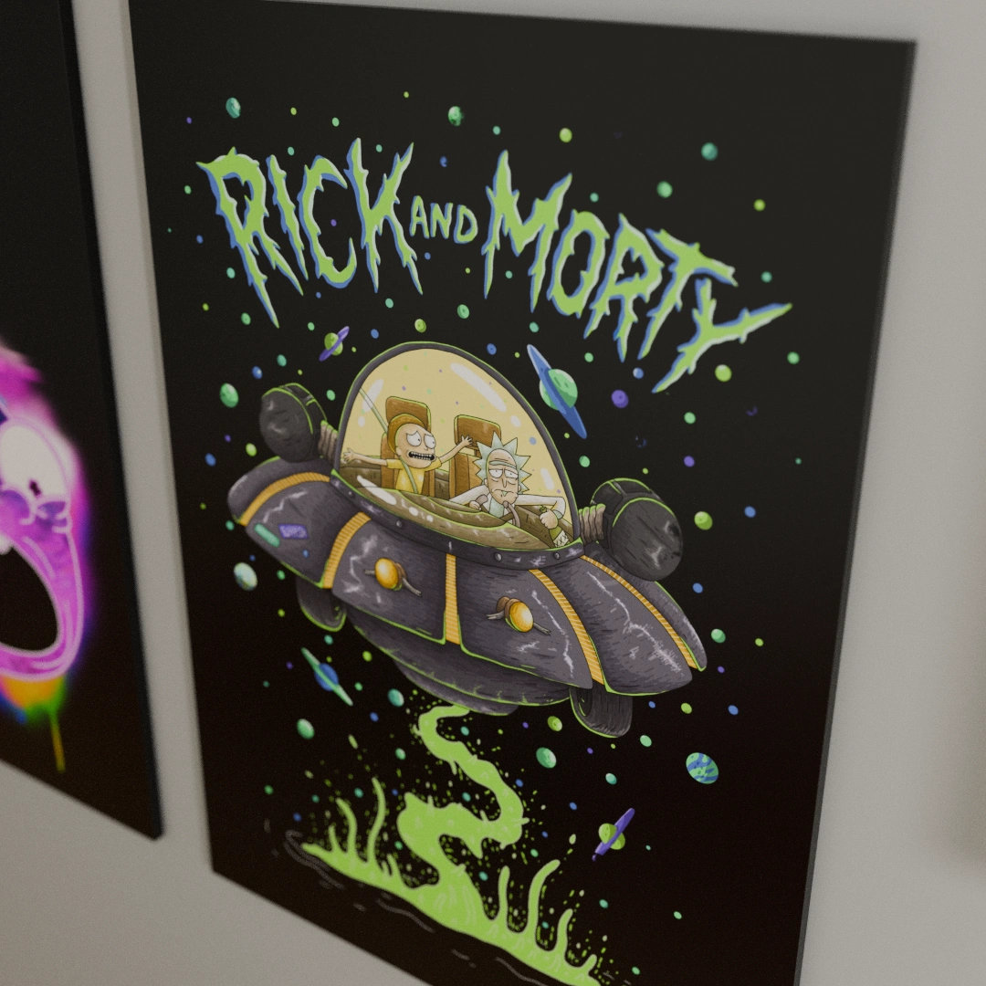 RICK & MORTY COLORS 02 3D Rick & Morty – Spaceship