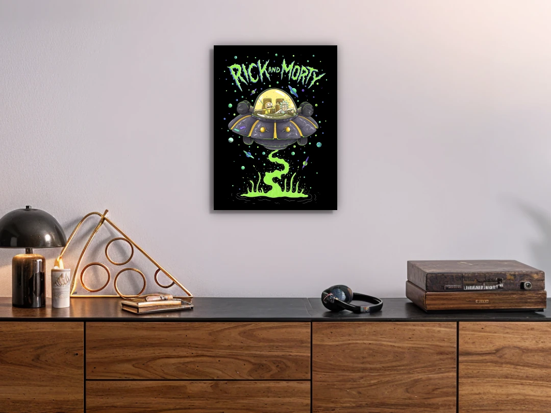 RICK & MORTY COLORS 1 MATE 80X60 Rick & Morty – Spaceship