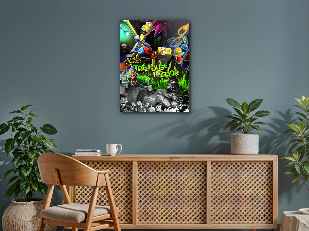 SIMPSONS 1 GLOSS 80X60 Los Simpsons - La casita del Terror