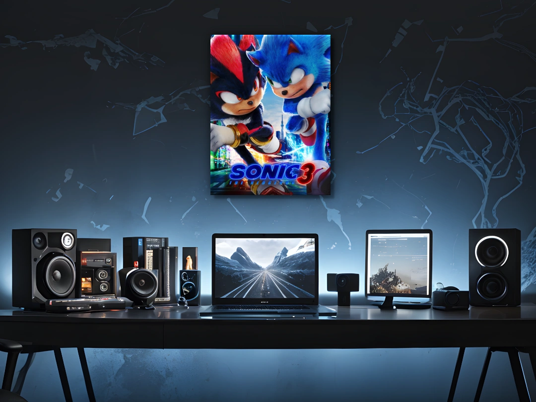 SONIC 3 2 MATE 80X60 Sonic 3 - Sonic & Shadow