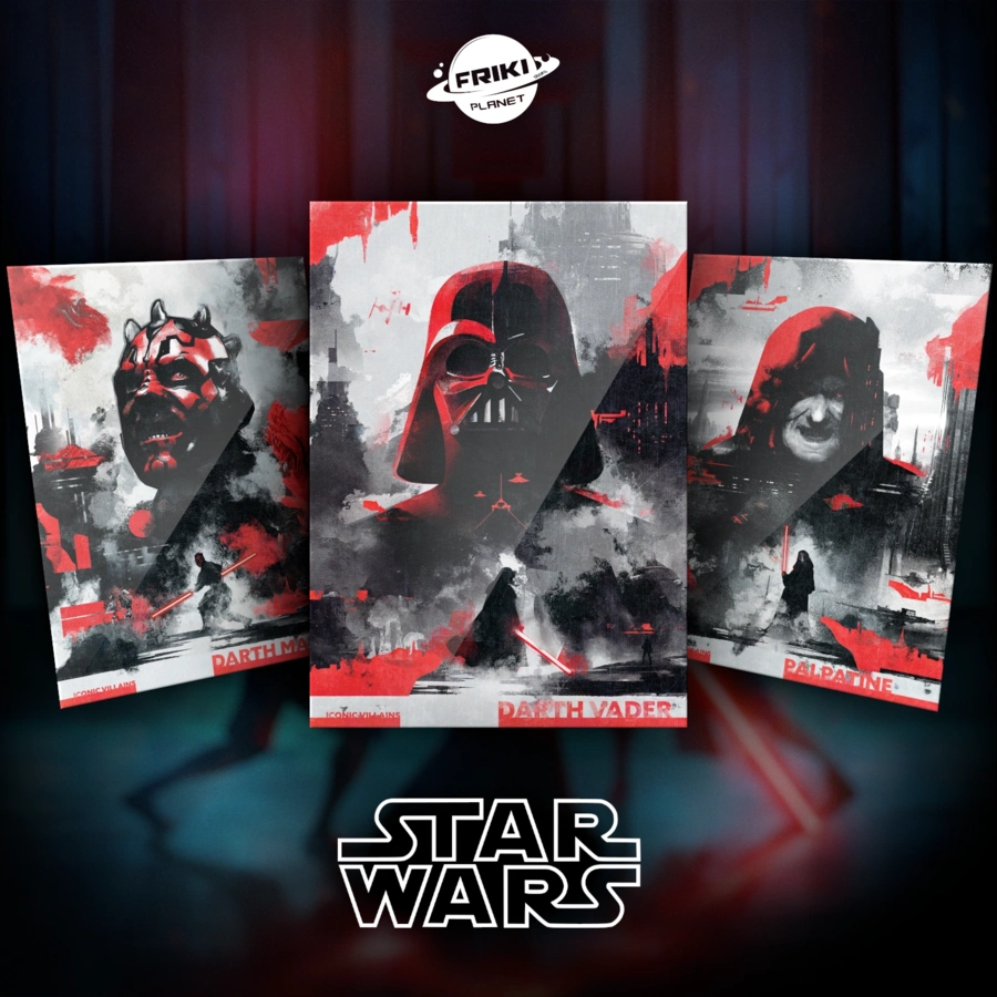 STAR WARS VILLAINS SET GLOSS Star Wars - Dark Side - Set x3 - .900