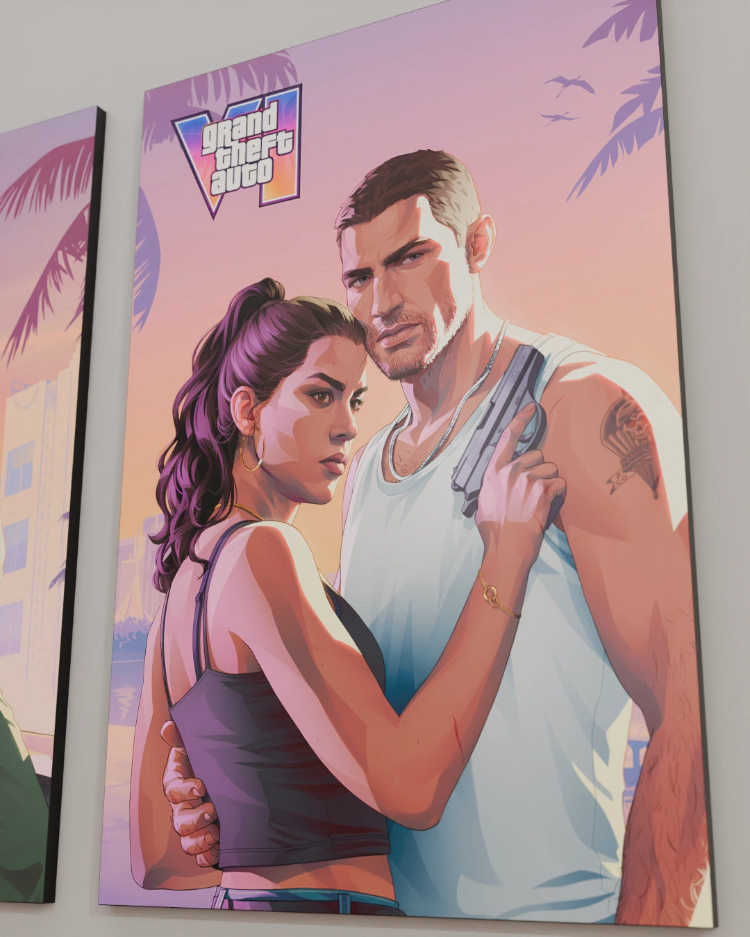 GTA 6 06 3D GTA 6 Jason and Lucia Sunset