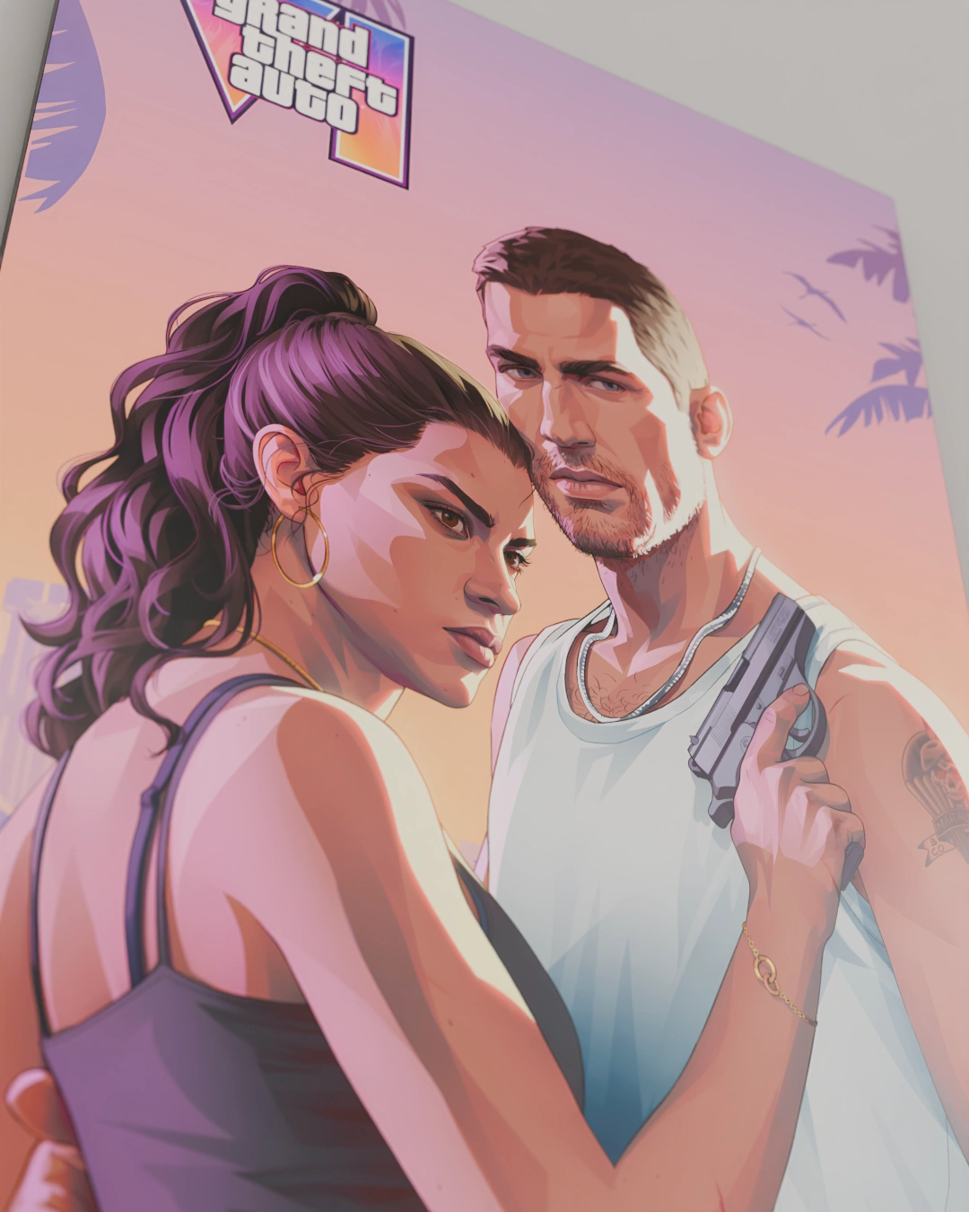GTA 6 07 3D GTA 6 Jason and Lucia Sunset