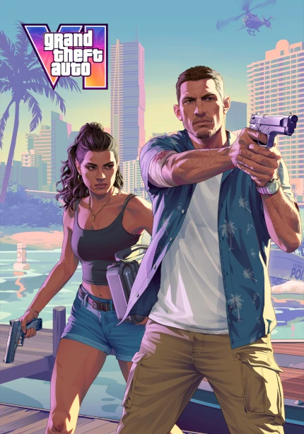 GTA 6 Jason and Lucia on the beach
